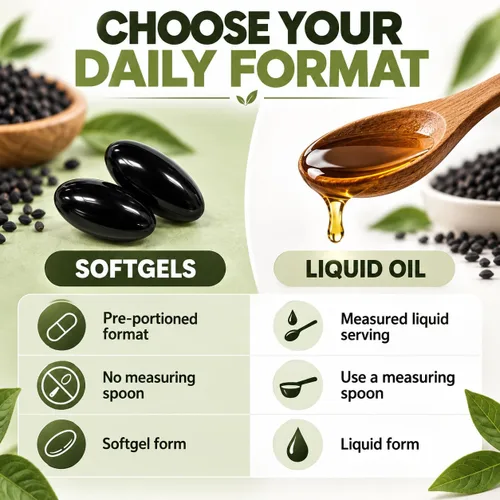 Vista 6 de Sabel Life - Cápsulas blandas de aceite de semilla negra etíope, timoquinona estandarizada al 5%, fórmula de Nigella sativa prensada en frío