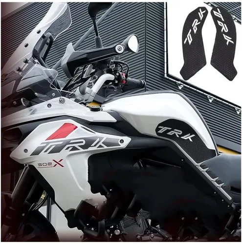 Vista 2 de Adhesivos de almohadilla de tanque para Benelli TRK502X TRK 502 X 2017-2021 Almohadilla de tanque de combustible lateral de motocicleta
