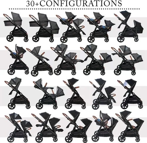 Vista 4 de Venice Child Maverick Stroller & 2nd Seat (Package # 3)