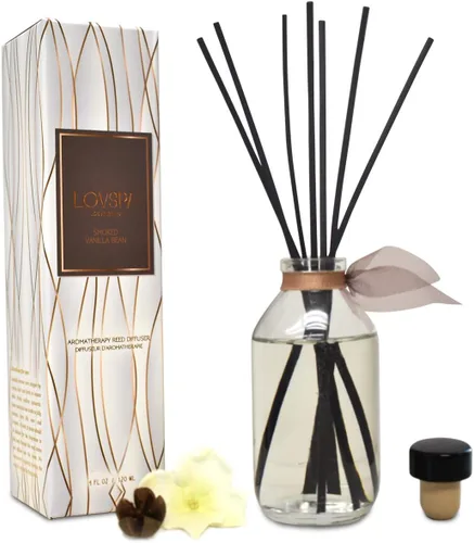 Vista 28 de Set de difusor de cañas, difusor de aceite perfumado con aroma a ámbar romántico y varillas, accesorios de fragancia para el hogar para decorar