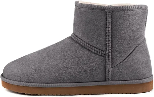 Vista 2 de Zizor Pantuflas cortas acogedoras para mujer, cálidas, de invierno, con forro mullido