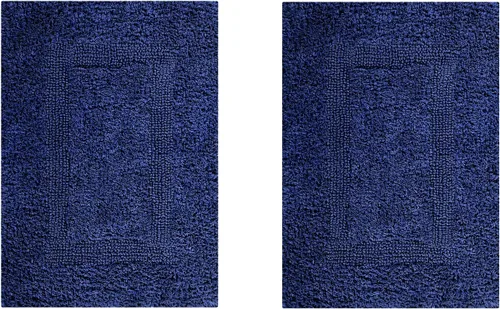 Vista 76 de Better Trends Alfombra de Inodoro en Forma de U Cubierta de Asiento de Inodoro de Lujo 100% Algodón Absorbente de Agua, Cubierta de Tapa Reversible