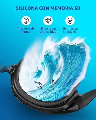 Vista 5 de Aegend Swim Goggles, Swimming Goggles No Leaking Full Protect Adult Youth