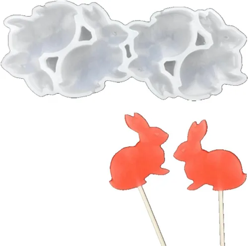 Vista 15 de mostsom Moldes de silicona para piruletas para pastel de pollitos para gelatina y dulces, moldes para tartas, formas variadas, decoración