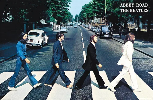 Vista 15 de Trends International Beatles-Abbey Road - Póster de pared, 22.375 x 34 pulgadas, versión sin marco, dormitorio