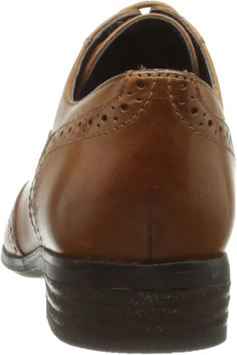 Vista 3 de Clarks Derby con cordones para mujer, Negro Blanco
