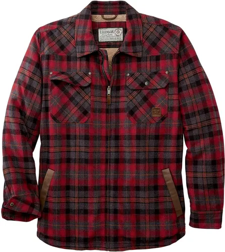 Vista 5 de Legendary Whitetails Men's Tough as Buck Sherpa Lined Flannel Shirt Jacket