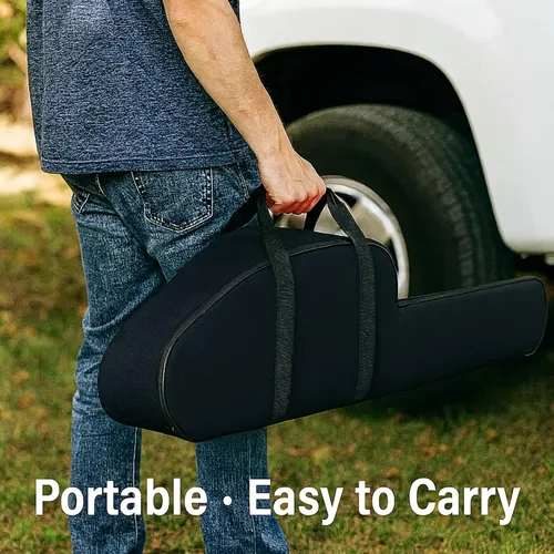 Vista 5 de Poweka Bolsa para Motosierra Estuche de Transporte Soporte de Protección Portátil Compatible con Stihl Husqvarna Bolsa de Almacenamiento para Negro