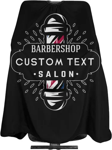 Vista 33 de Capa de barbero impermeable personalizada, Capa de peluquero personalizada, Añade tu texto, Capa de salón personalizada para hombres, Capa de corte
