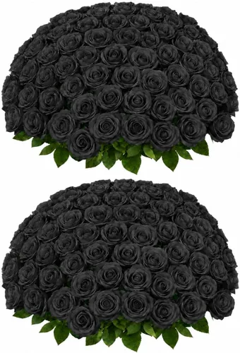 Vista 11 de [Usado] 50 flores artificiales de rosas blancas Beige