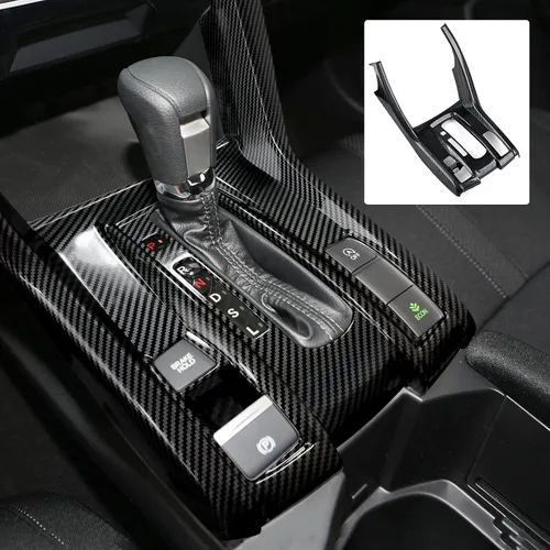 Vista 28 de Calcomanías de cubierta de altavoz de pilar para Honda Civic 2016 2017 2018 2019 2020 2021 10ª generación Accesorios ABS fibra de carbono pegatinas