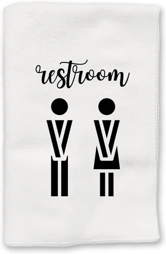 Vista 11 de Funny Novelty Bath Hand Towels Restroom Male Female Symbols Bathroom Country Rustic Farmhouse Modern Decor Hilarious Adult Crude Humor Home
