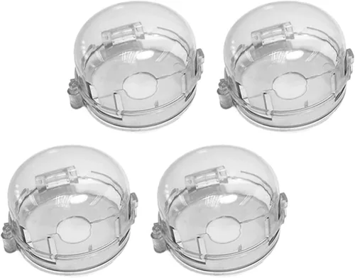 Vista 12 de OSALADI Fundas para pomos de estufa de gas, protector de seguridad para cocina y pomo de estufa para niños y niñas