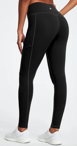 Vista 2 de Heathyoga - Pantalones de yoga para mujer, leggings con bolsillos para mujer, pantalones de yoga de cintura alta con bolsillos, leggings