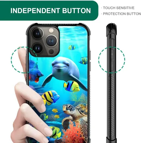 Vista 696 de Funda compatible con iPhone 15, diseño de elefantes africanos, diseño increíble a prueba de golpes, antiarañazos, carcasa trasera de policarbonato