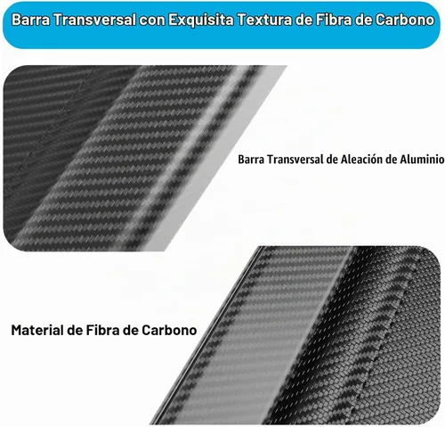 Vista 2 de Funda de carga compatible con Toyota RAV4 2018 2017 2016 2015 2014 2013 Accesorios de fibra de carbono textura retráctil maletero cubierta