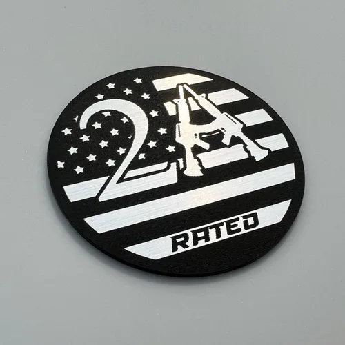 Vista 3 de Emblema personalizado con clasificación 2A para insignia de enmienda de guardabarros estilo Jeep