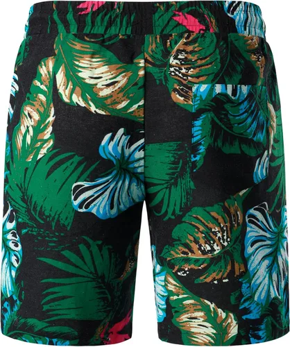 Vista 6 de LucMatton Conjunto de 2 piezas de verano para hombre, casual, algodón, lino, estampado, trajes de vacaciones con bolsillos