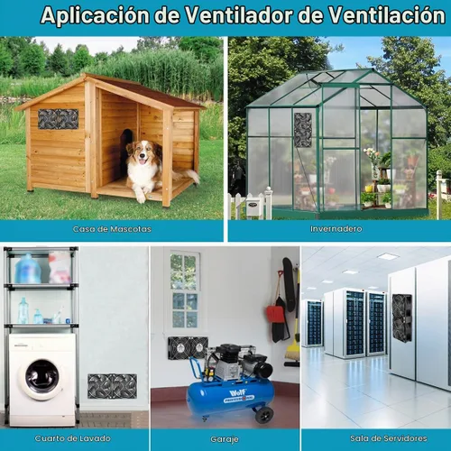 Vista 5 de GDSTIME 2 ventiladores de computadora de 4.724 in con control de velocidad