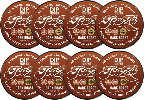 Vista 10 de TeaZA - Bolsas energéticas, sin humo, tabaco alternativo sin nicotina, sin tabaco y saludable para masticar tabaco, alternativa para masticar tiene