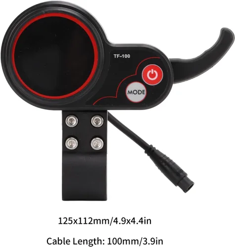 Vista 4 de Keenso 48V TF?100 Display 6 Pin Comunicación Instrumento para M4 Scooter Eléctrico Controlador 6 Pin Communication Instrument for M4 Electric