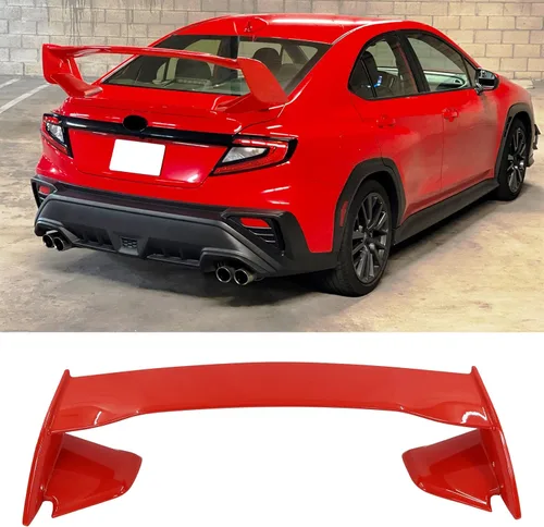 Vista 10 de FREEMOTOR802 Compatible con alerón de maletero Subaru WRX 2022-2025, plástico ABS perla negra cristal #D4S 2015 estilo STI alerón trasero para Perla