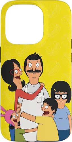 Vista 17 de Funda para iPhone 12 Pro Max Bob Burgers Bob Linda Gene Tina Louise Family Hug