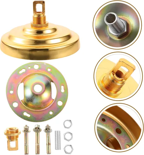 Vista 8 de Uonlytech Candelabro de techo para techo, placa de luz de techo resistente, sin deformación, adecuada para decoración de casa de campo a moderna