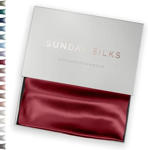 Vista 32 de FUNDA DE ALMOHADA DE SEDA DE MORERA 100% SUNDAYSILKS™, Fundas de almohada de seda para cabello y piel, Superior a la funda de almohada de satén