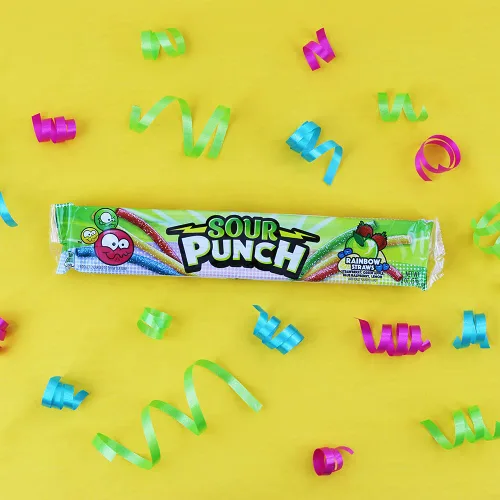 Vista 8 de Sour Punch Pajitas ácidas arcoíris, 2 onzas (paquete de 24)