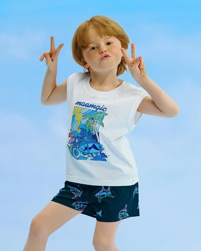 Vista 77 de maamgic Traje de baño para niños con forro de compresión elástico para niño