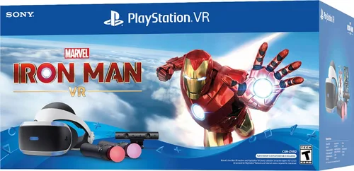 Vista 3 de Sony Playstation VR Marvels Iron Man VR Bundle - Auriculares Playstation VR cámara 2 controles de movimiento de movimiento código digital Marvel