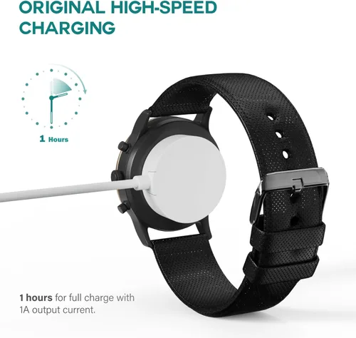 Vista 5 de TUSITA Cargador rápido compatible con Fossil Gen 6, Michael Kors Gen 6 Reloj inteligente con pantalla táctil FTW0006 MKT0003-1M (paquete de 2)