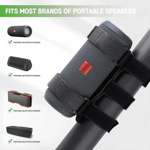 Vista 6 de Xislet Soporte de altavoz portátil compatible con accesorios de carrito de golf, carrito de club, EZGO, bicicleta, moto, cuatrimoto, cuatrimoto