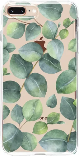 Vista 17 de Casely Funda para iPhone 6/7/8 Plus Bosque floral Flor de cerezo rojo Diseño clásico ultra delgado Flor de cerezo rojo floral