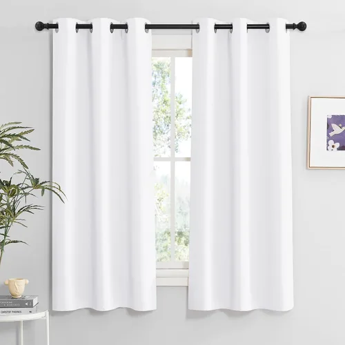 Vista 70 de RYB HOME - Cortinas para armario de 36 pulgadas, cortinas para oscurecer la habitación con ojales resistentes a la oxidación, cortinas de Aqua