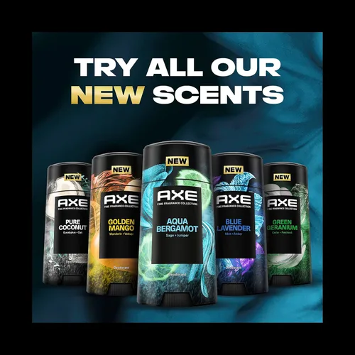 Vista 9 de AXE Fine Fragrance Collection Desodorante en barra Aqua Bergamota, 4 unidades, protección contra olores 48H infundida con aceites esenciales