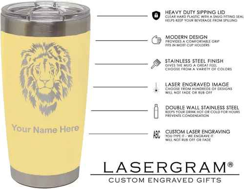 Vista 24 de LaserGram Vaso aislado al vacío de 20 onzas, enfermera registrada RN, grabado personalizado incluido (negro)