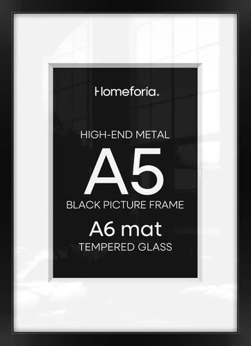 Vista 33 de Homeforia Marco de póster A0 plateado, de metal de gama alta A0, marco de fotos grande plateado con paspartú A1 para fotos, marcos de 33.1 x 46.8