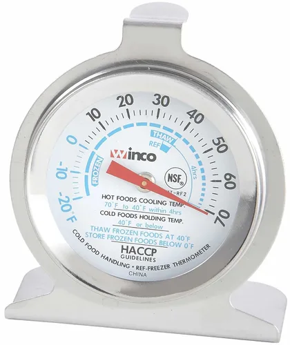 Vista 7 de Winco Termómetro digital de esfera de 1-1/4 pulgadas con sonda de 4-3/4 pulgadas