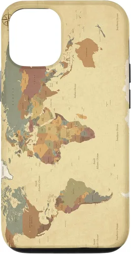 Vista 28 de Funda para teléfono inteligente con diseño de mapa mundial para iPhone 17