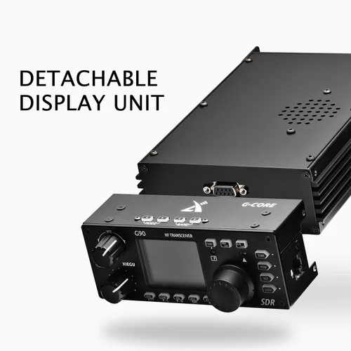 Vista 2 de Xiegu G90 Radio Transceptor HF 20W Estructura SDR SSB/CW/AM/FM con Sintonizador de Antena Auto Integrado