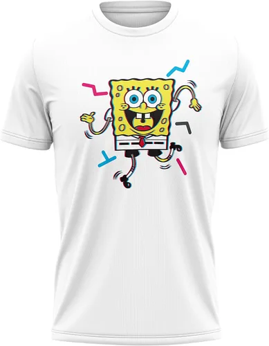 Vista 3 de SpongeBob SquarePants mens 3-pc Lounge Set With T-shirt, Pant & Socks With Patrick, Sandy, Krabs & Squidward Sizes S-xl