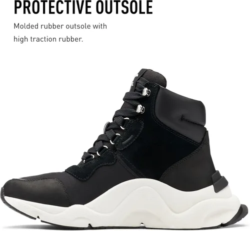 Vista 4 de Sorel Botas Kinetic RNEGD Conquest para mujer, botas de invierno de cuero impermeables