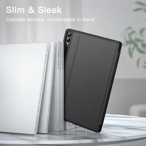 Vista 4 de JETech Funda para Samsung Galaxy Tab S10 Plus/Tab S9 Plus de 12.4 pulgadas con soporte para S Pen y funda protectora para tableta, diseño de folio