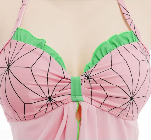 Vista 4 de haikyuu Bikini para mujer, estilo anime, traje de baño japonés de dibujos animados