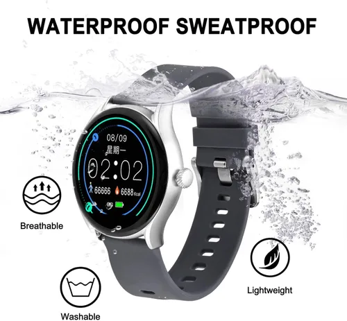 Vista 26 de BISONSTRAP Correas de reloj de silicona, correas de reloj delgadas con liberación rápida, 0.787 in, negro con hebilla negra
