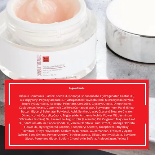 Vista 9 de Consult Beaute Volumagen Miracle Plumping Balm para lentear, tratamiento nutritivo de humedad facial durante la noche, reparación de barrera