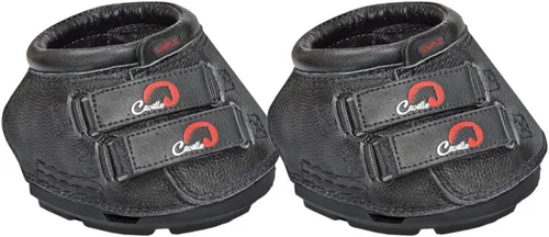 Vista 3 de Cavallo bota para pezuña de caballo simple, color negro, talla 2, Negro