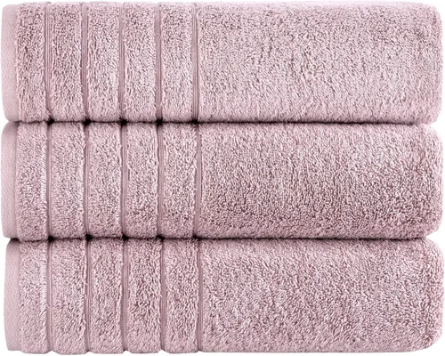 Vista 13 de Towels Beyond - Juego de toallas de lujo de 4 piezas, fabricadas con 100% algodón turco, altamente absorbentes y cómodas, incluye 2 toallas de baño